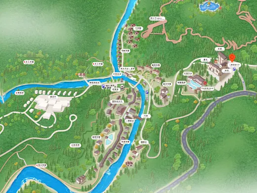 威县结合景区手绘地图智慧导览和720全景技术，可以让景区更加“动”起来，为游客提供更加身临其境的导览体验。